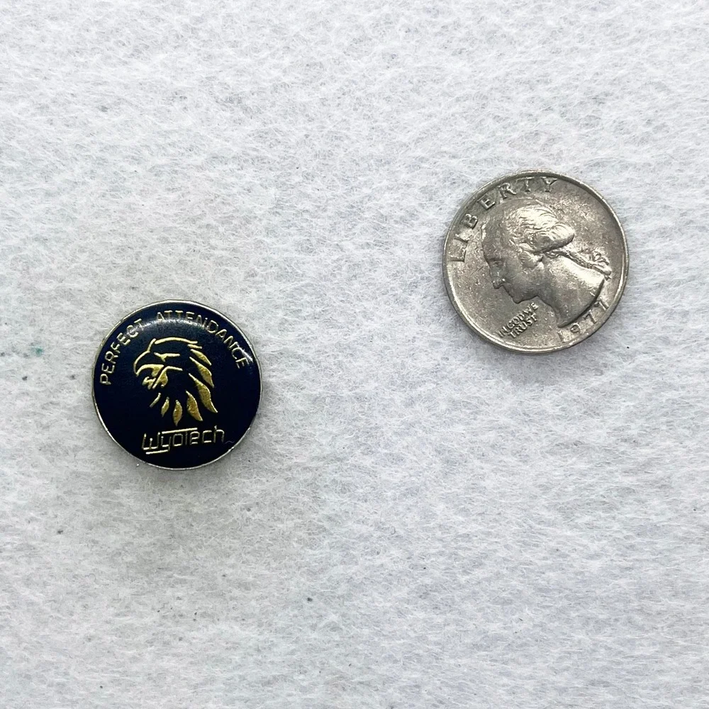 🔮‎ 5/$25 Vintage WyoTech Perfect Attendance Pin